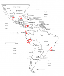 The itinerary for South America