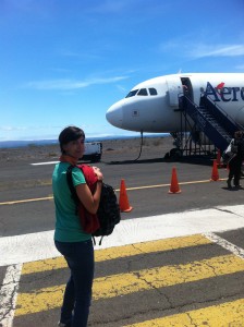 Arriving to Galapagos