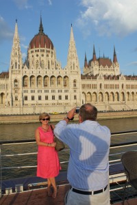 Photo shooting on the Danube