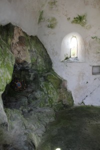 A small chapel where the original hermit used to stay